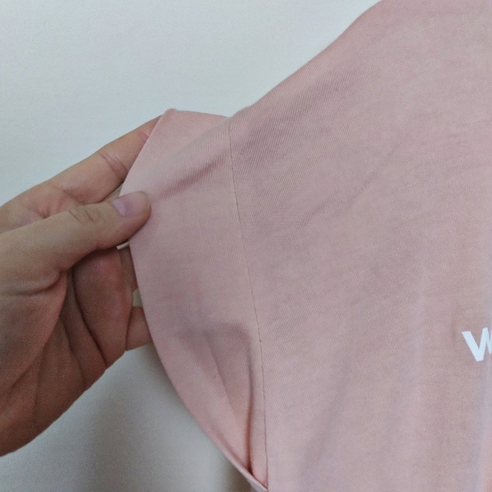 The Outrage Pink & White Feminist Pro Choice Uterus Flowy Graphic Tee Small - Picture 5 of 6